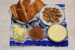Пирожное Картошка из печенья со сгущенкой: Ингредиенты