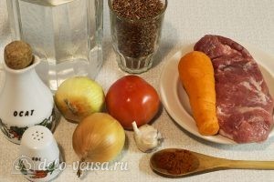 Плов из красного риса: Ингредиенты