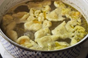 Куриный суп с клецками: Доводим до нужного вкуса