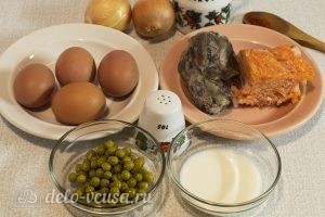 Омлет с грибами в духовке: Ингредиенты