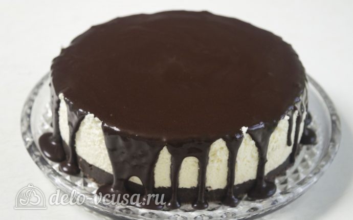 Кокосовый чизкейк: Поливаем глазурью Кокосовый чизкейк: Поливаем глазурью