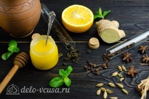 Зеленый чай с имбирем и корицей: Ингредиенты