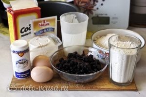 Пирог с черникой на кефире: Ингредиенты