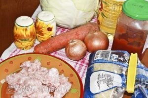 Ленивые голубцы в томатном соусе: Ингредиенты