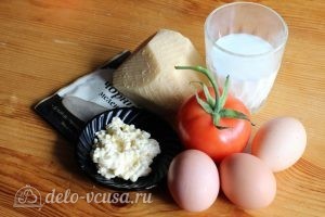 Омлет с помидорами: Ингредиенты
