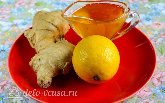 Имбирь с лимоном и медом: Ингредиенты