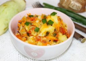 Рецепт овощное рагу из картофеля и кабачков