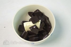 Печенье Трещинки: Растапливаем шоколад