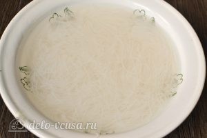 Салат Фунчоза с грибами: Готовим рисовую лапшу