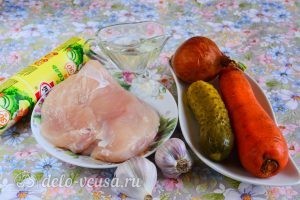 Салат с курицей и овощами: Ингредиенты