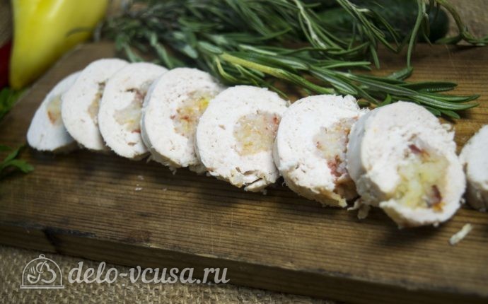 Рецепт куриный рулет с рисом