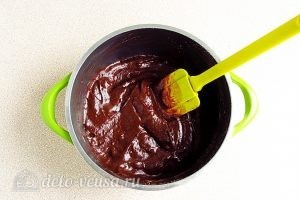 Домашняя шоколадная паста: Уварить массу