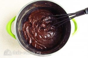 Домашняя шоколадная паста: Перемешать до загустения