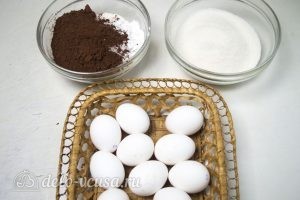 Шоколадный бисквит: Ингредиенты