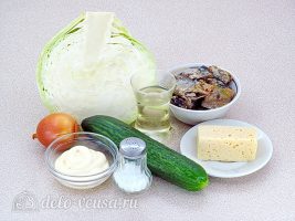 Салат из консервированной рыбы с огурцом: Ингредиенты