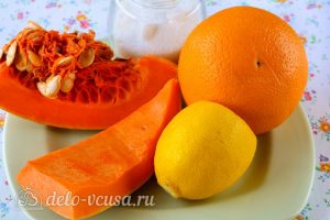 Варенье из тыквы с апельсином и лимоном: Ингредиенты