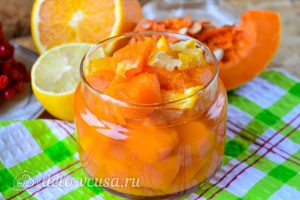 Варенье из тыквы с апельсином и лимоном готово
