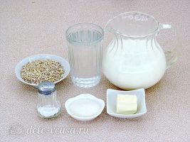 Молочный суп перловый: Ингредиенты