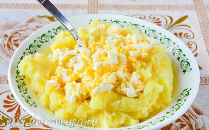 Картофельная начинка для пирожков с яйцом, рецепт с фото