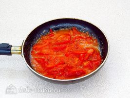 Рис по-милански: Обжарить помидоры