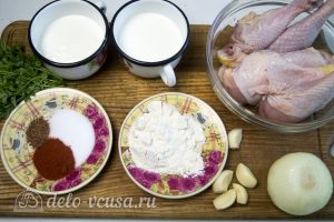Курица в соусе Гедлибже по-кабардински: Ингредиенты