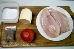 Курица запеченная с помидорами и сыром: Ингредиенты
