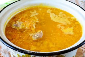 Суп из квашеной капусты: Добавить зажарку в суп