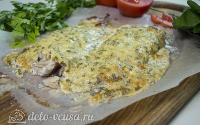 Рецепт треска, запеченная с сыром