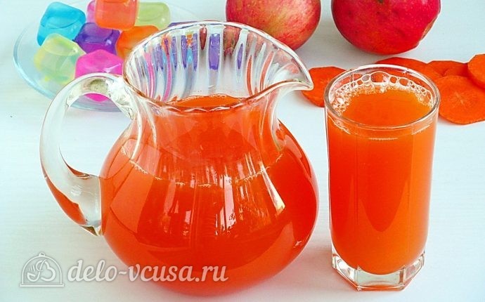 Напиток из яблок и моркови