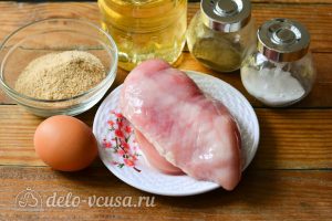 Шницель из курицы: Ингредиенты