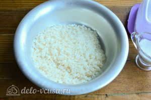 Рисовая каша с тыквой на молоке: Промыть рис