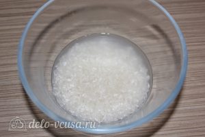 Сютлач, турецкий рисовый пудинг: Замочить рис