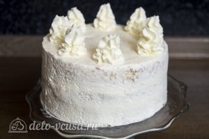 Белый шоколадно-кокосовый торт: Украсить торт