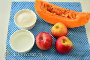 Варенье из тыквы с яблоками: Ингредиенты