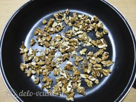Рождественская кутья из пшеницы: Жарим грецкие орехи