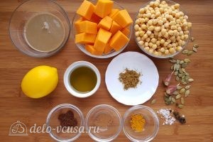 Хумус с тыквой: Ингредиенты