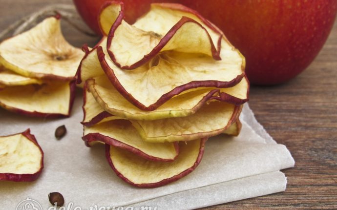 Яблочные чипсы в духовке Готовы