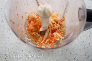 Капустняк с рисом: Измельчить капусту кислую
