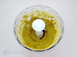 Тапенад из оливок: Измельчить смесь