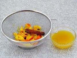 Глинтвейн с имбирем и апельсином: Смесь процедить