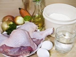 Бешбармак из курицы: Ингредиенты