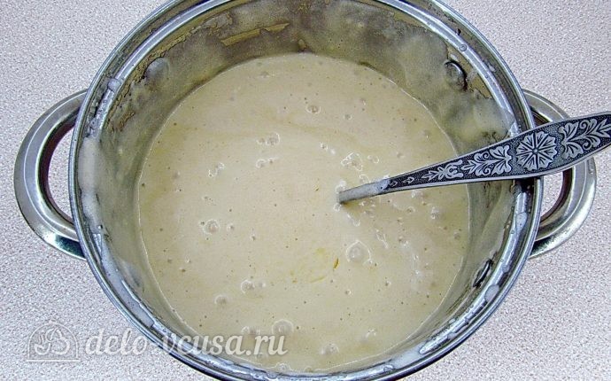 Французское печенье Мадлен: Перемешать тесто