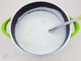 Сахарная рисовая каша на молоке: фото к шагу 5.