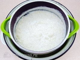 Сахарная рисовая каша на молоке: фото к шагу 6.