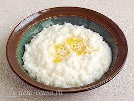 Сахарная рисовая каша на молоке: фото к шагу 7.