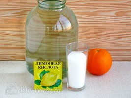 Березовый сок с апельсином на зиму: Ингредиенты