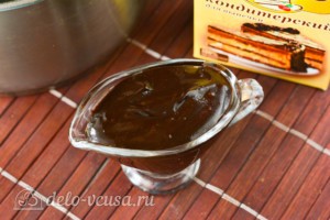 Шоколадная глазурь на воде из какао: фото к шагу 5.