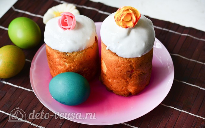 Рецепт простой кулич с изюмом