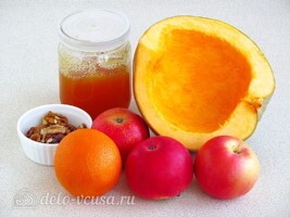 Салат из свежей тыквы и яблока за 10 минут: Ингредиенты