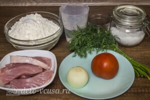 Янтык с мясом и помидорами: Ингредиенты